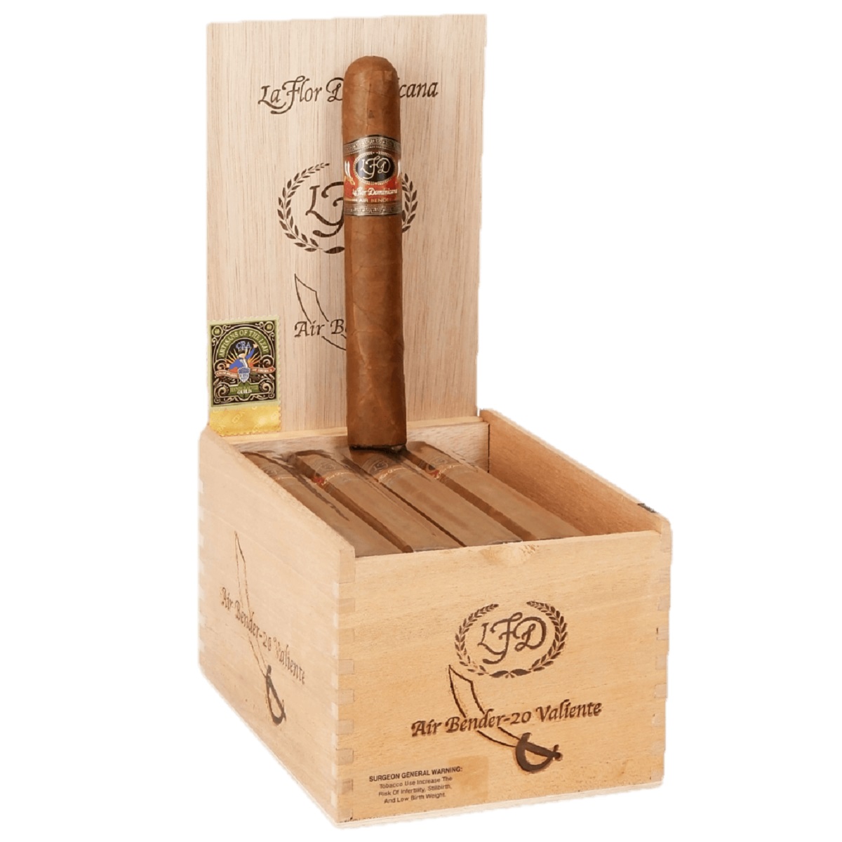 La Flor Dominicana Air Bender Valiente (6.2" x 60)