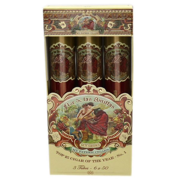 My Father Flor de las Antillas Tubos Toros 3-Pack (6" x 50)
