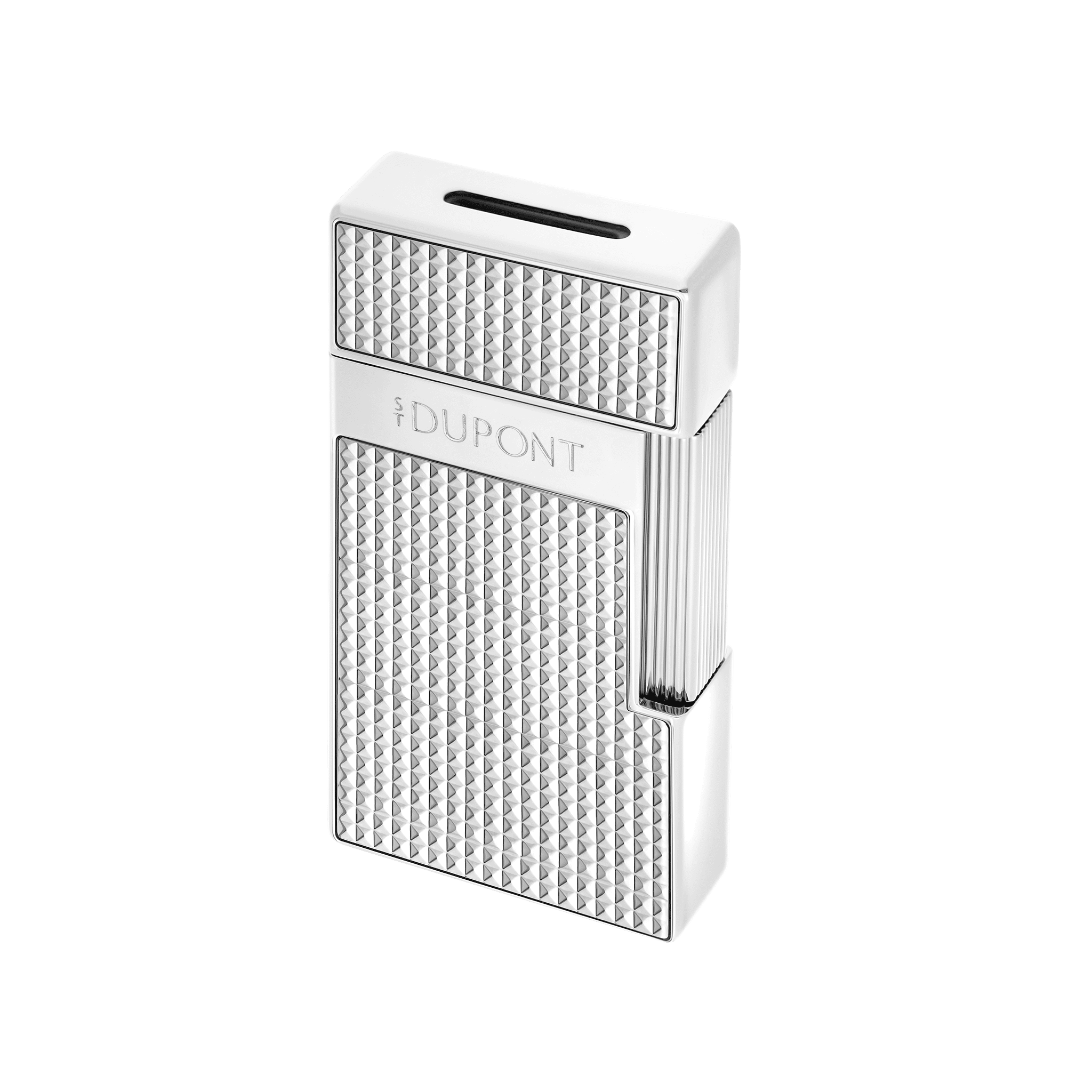 S.T. DUPONT Biggy Diamond Head Lighter Silver - Image 4