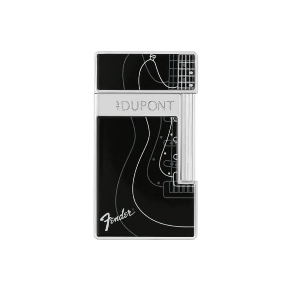 S.T. DUPONT Slimmy Lacquered Lighter Fender Black