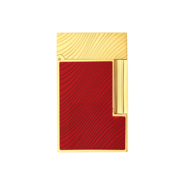 S.T. DUPONT Ligne 2 Horse Mane Guilloche Horsemane Red Lighter