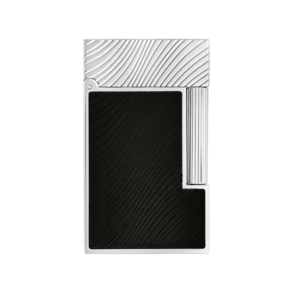 S.T. DUPONT Ligne 2 Horse Mane Guilloche Horsemane Black Lighter