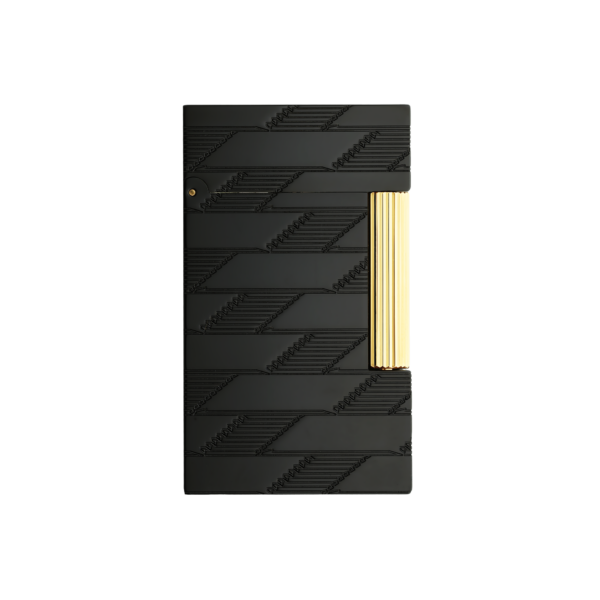 S.T. DUPONT Ligne 2 Guilloche Lighter Monogram 1872 Black