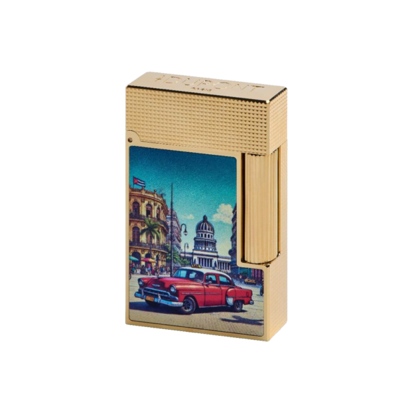 S.T. DUPONT Line 2 Lacquered Lighter Cuba Gold