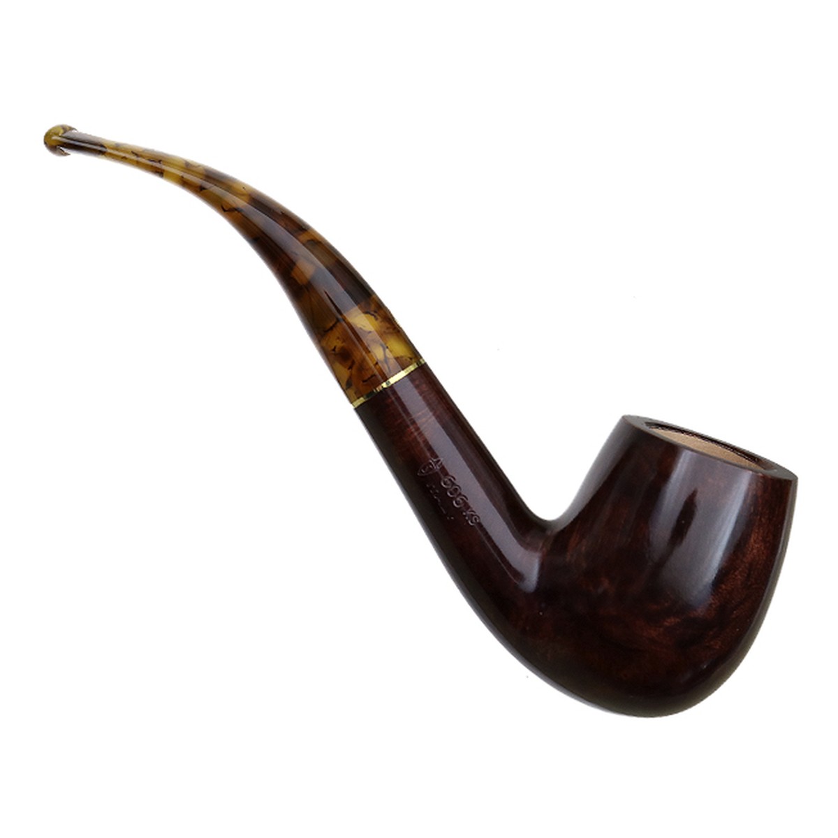 Savinelli Pipes Tortuga Smooth (606 KS) (6mm) - Image 2