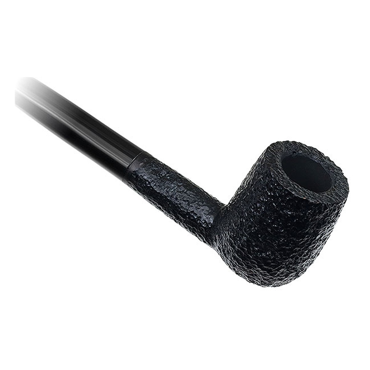 Savinelli Pipes Churchwarden Black Rusticated (104) - Image 2