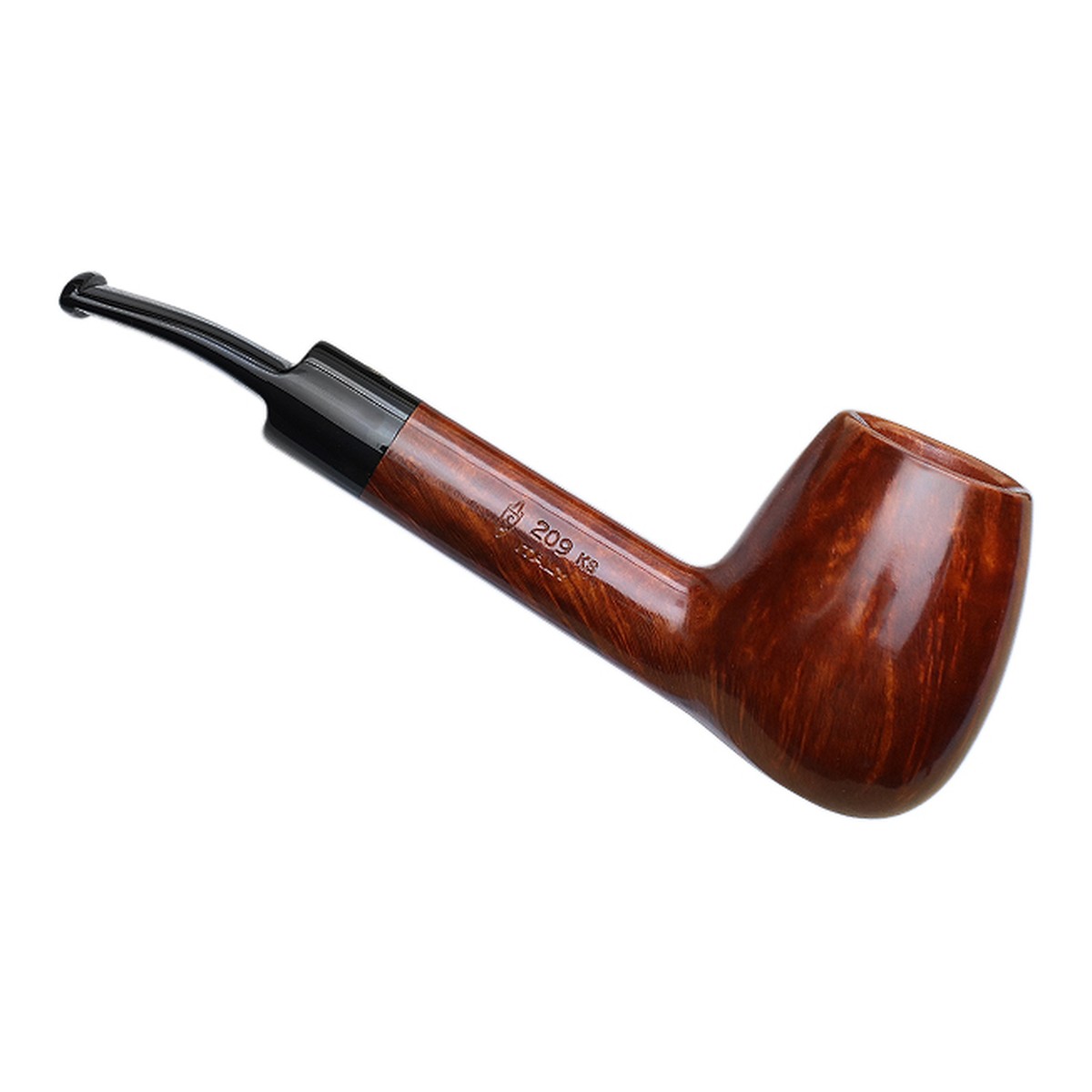 Savinelli Pipes Punto Oro Gold Smooth (209 KS) (6mm) - Image 2