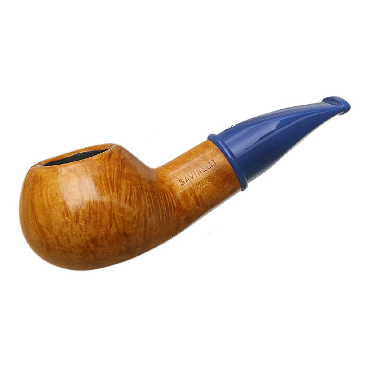 Savinelli Pipes Mini Smooth Blue Stem (321) (6mm)