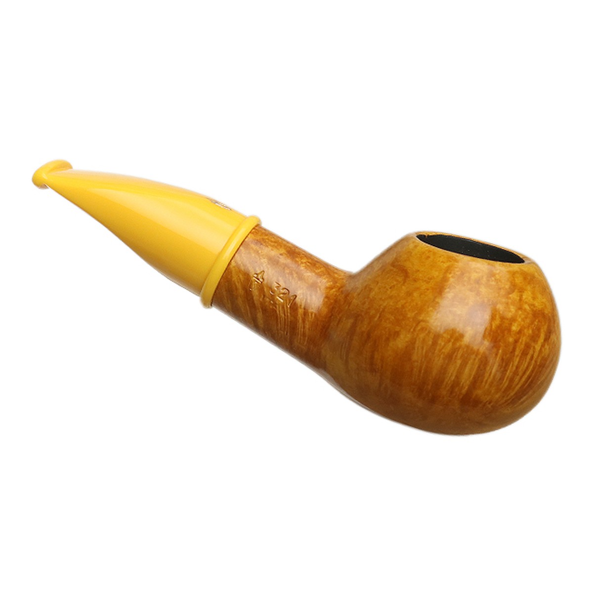 Savinelli Pipes Mini Smooth Yellow Stem (321) (6mm) - 图片 2