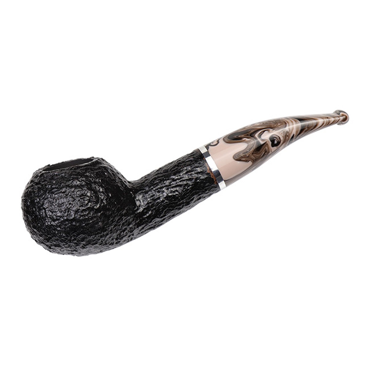 Savinelli Pipes Morellina Rusticated Black (321) (6mm)