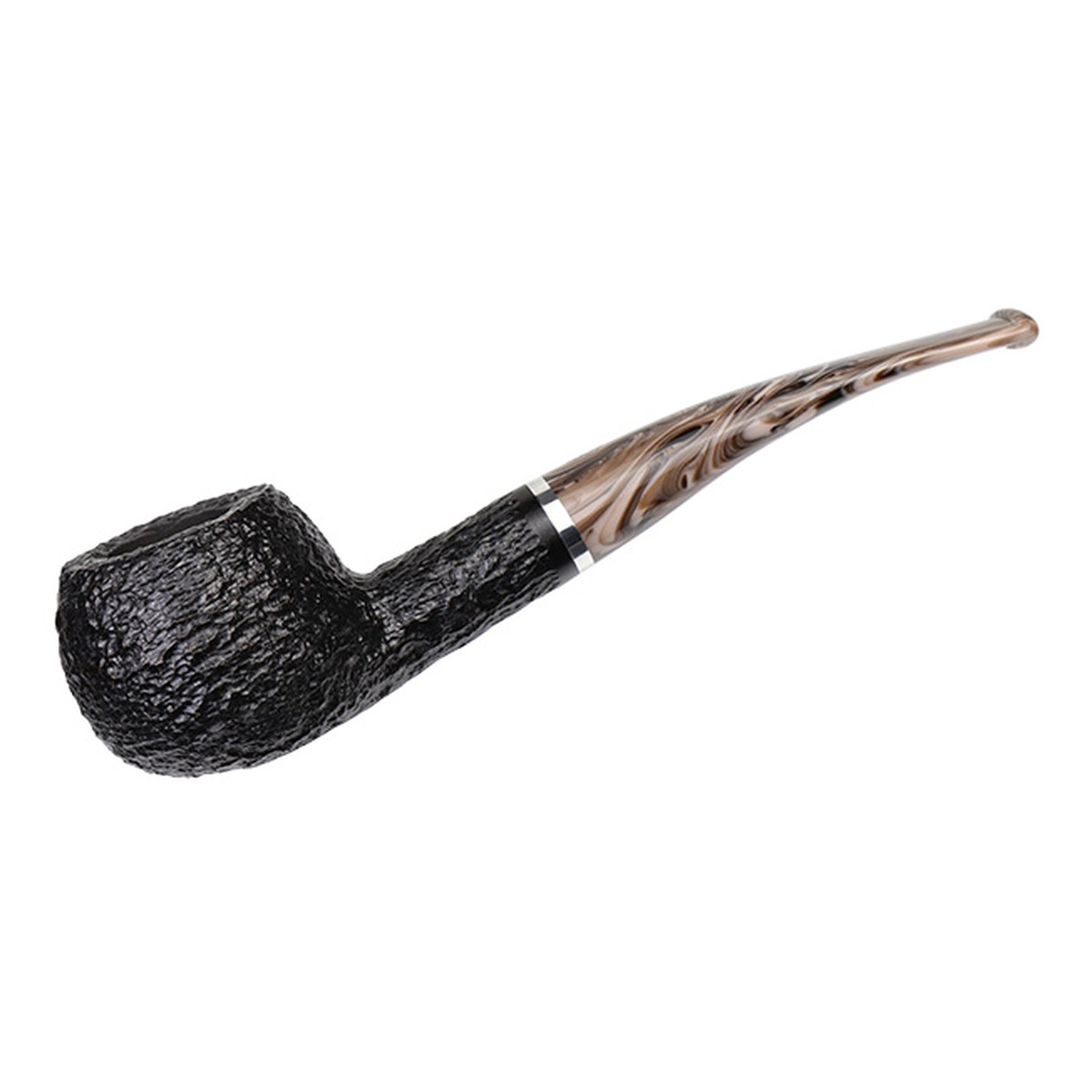 Savinelli Pipes Morellina Rusticated Black (315 KS) (6mm)