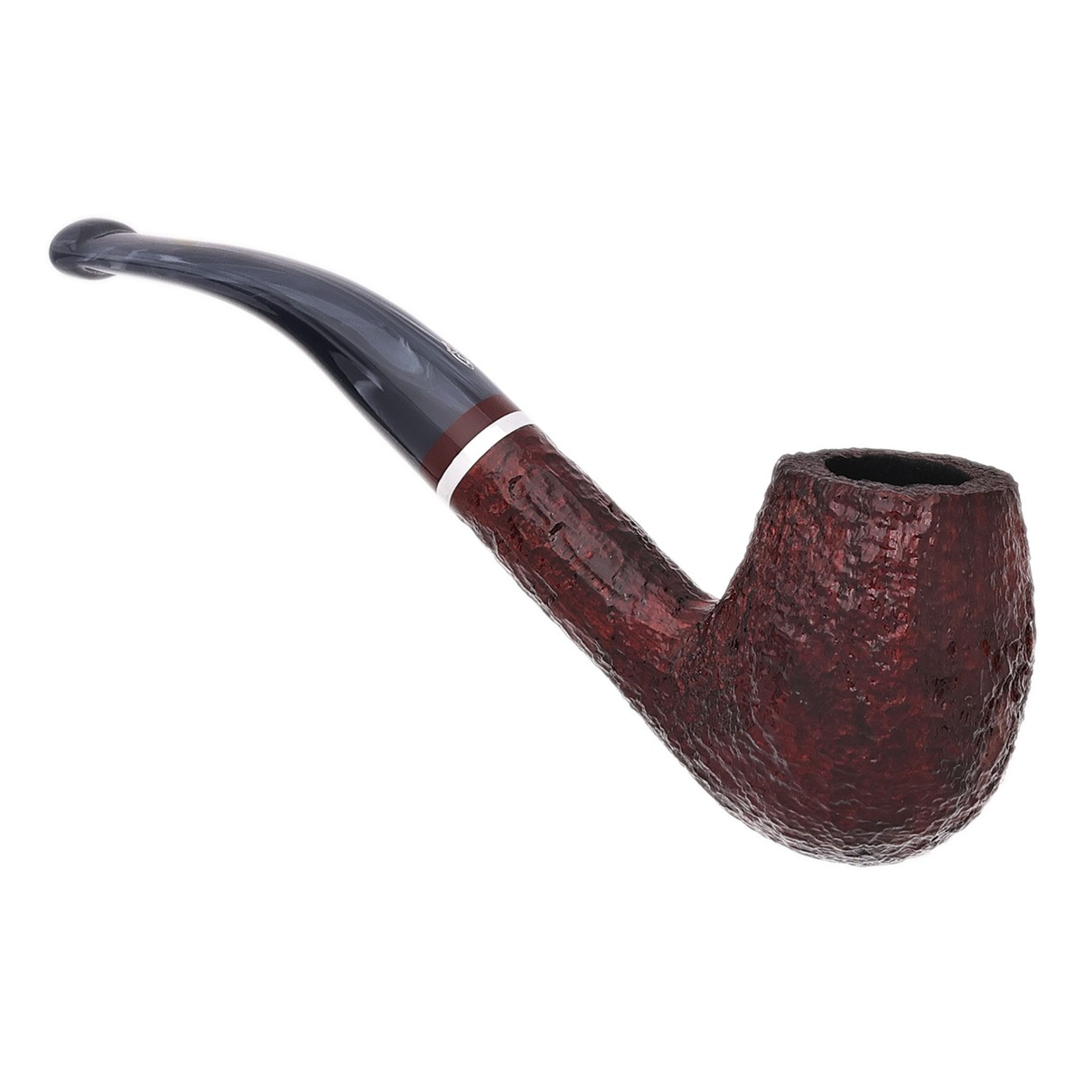 Savinelli Pipes Lunaria Rusticated Bordeaux (670 KS) (6mm) - 图片 2