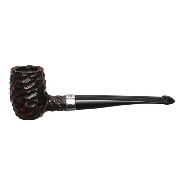 Peterson Pipes Speciality Rusticated Nickel Mounted Barrel P-Lip