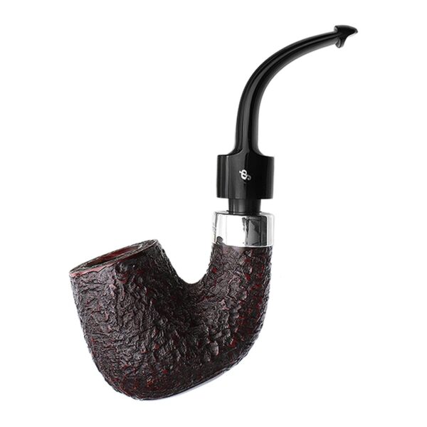 Peterson Pipes House Pipe Sandblasted Bent P-Lip