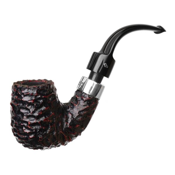 Peterson Pipes House Pipe Rusticated Bent Billiard P-Lip
