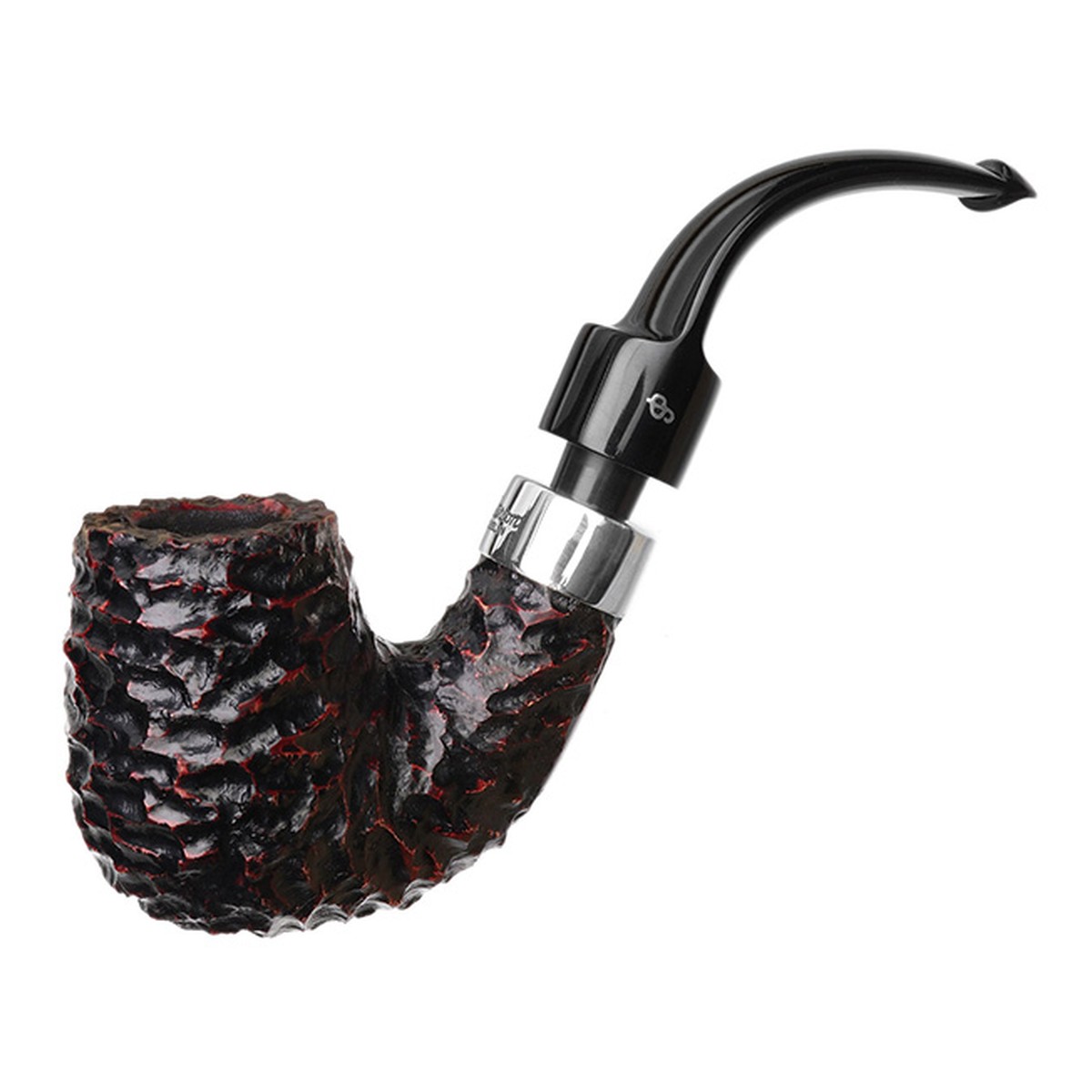 Peterson Pipes House Pipe Rusticated Bent Billiard P-Lip