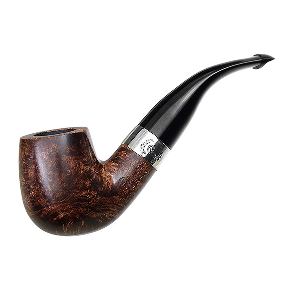 Peterson Pipes Aran Smooth Nickel Mounted (XL90) P-Lip