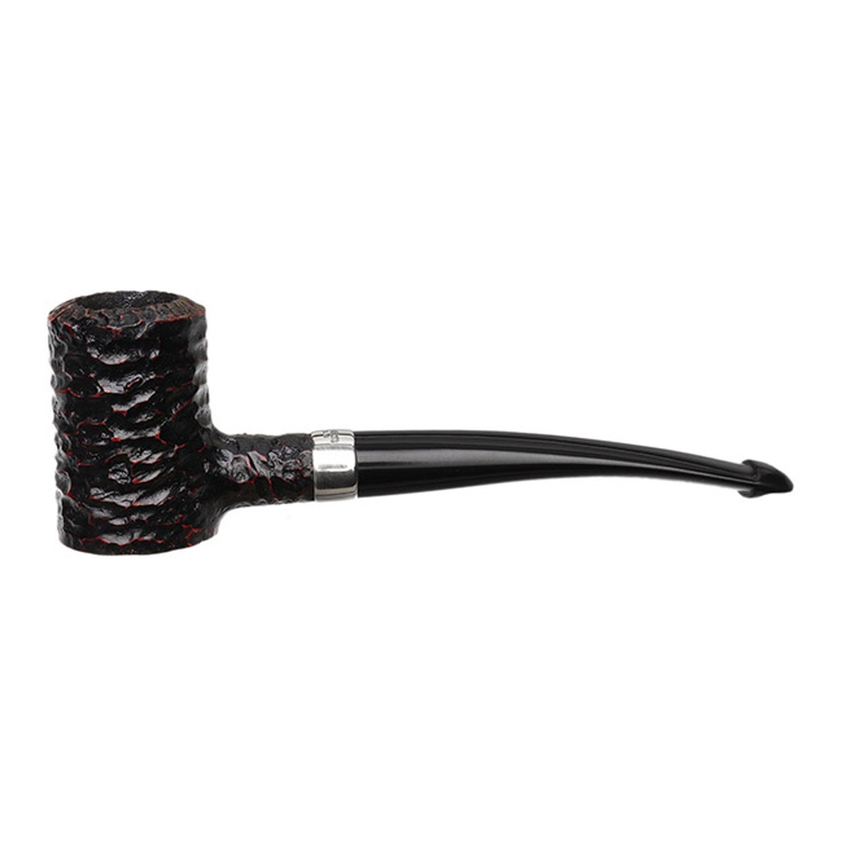 Peterson Pipes Speciality Rusticated Nickel Mounted Tankard P-Lip