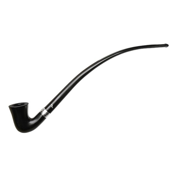 Peterson Pipes Churchwarden Ebony Silver Mounted Calabash Fishtail