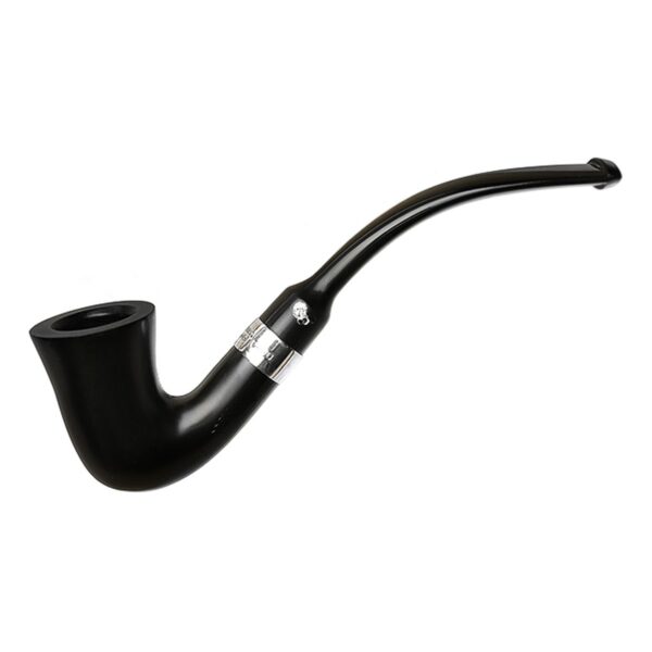 Peterson Pipes Speciality Ebony Silver Mounted Calabash Fishtail