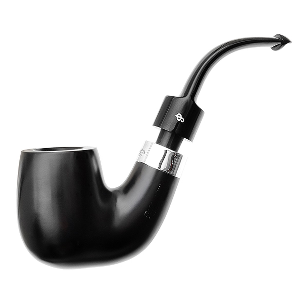 Peterson Pipes House Pipe Ebony Bent P-Lip