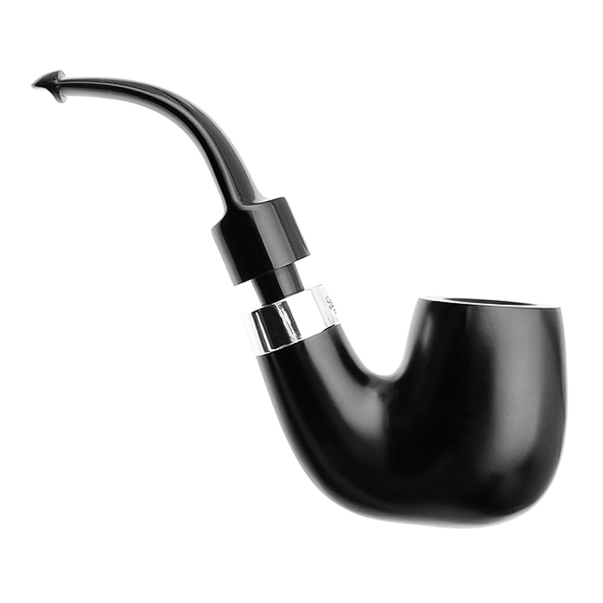 Peterson Pipes House Pipe Ebony Bent P-Lip - 图片 2