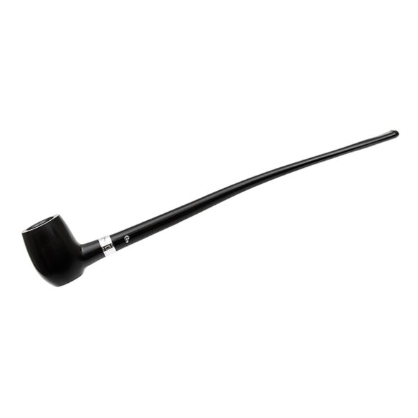 Peterson Pipes Churchwarden Ebony Silver Mounted Barrel Fishtail