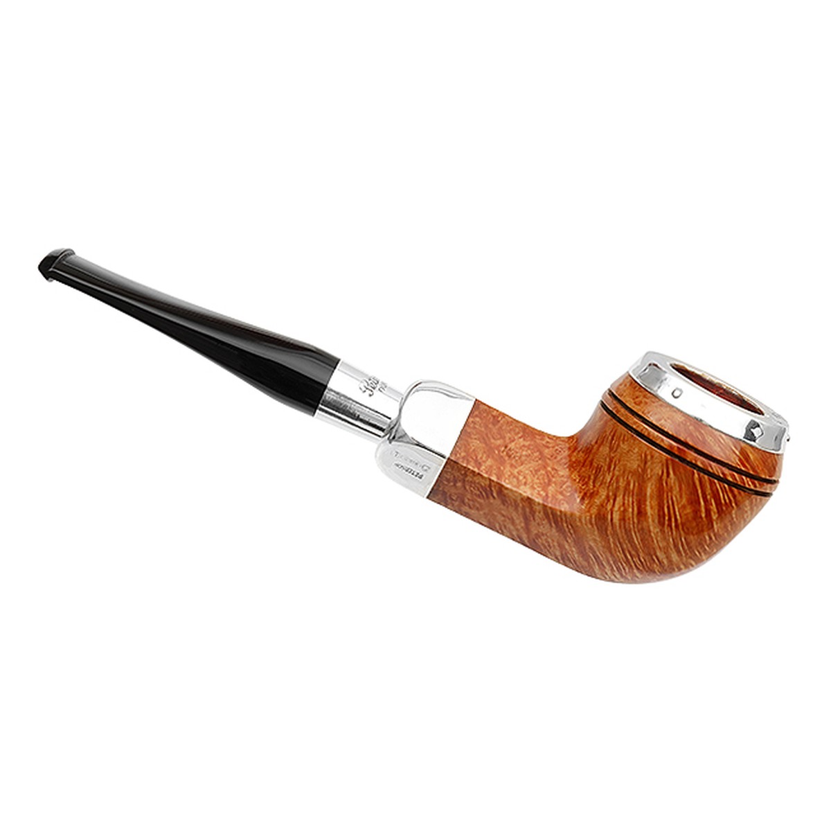 Peterson Pipes Natural Spigot with Silver Cap (150) Fishtail - 图片 2