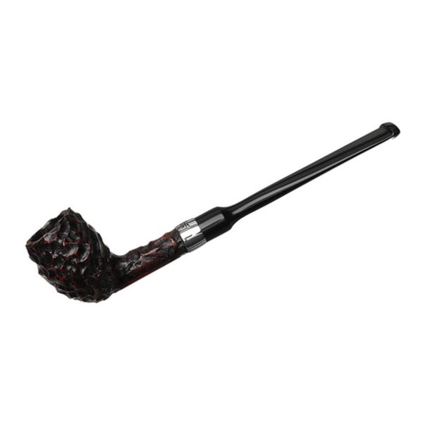 Peterson Pipes Speciality Rusticated Nickel Mounted Belgique Fishtail
