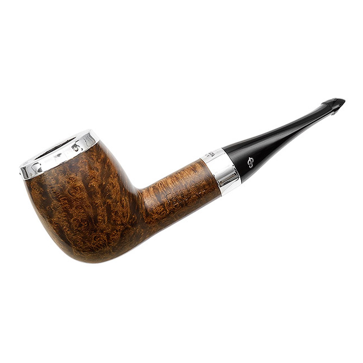 Peterson Pipes House Pipe Oak Silver Cap Billiard P-Lip