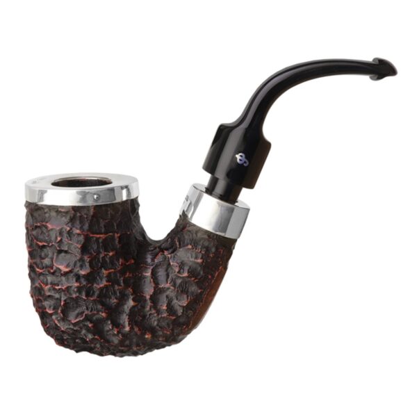 Peterson Pipes Pub Pipe Rusticated Silver Cap P-Lip