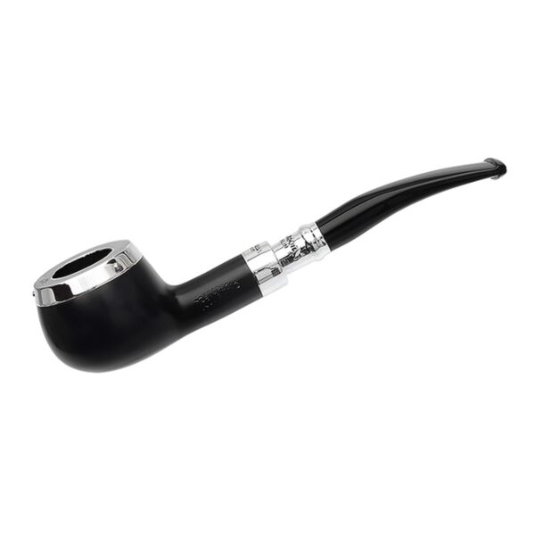 Peterson Pipes Ebony Spigot with Silver Cap (406) Fishtail