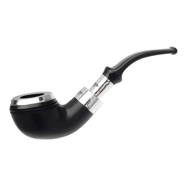 Peterson Pipes Ebony Spigot with Silver Cap (999) Fishtail