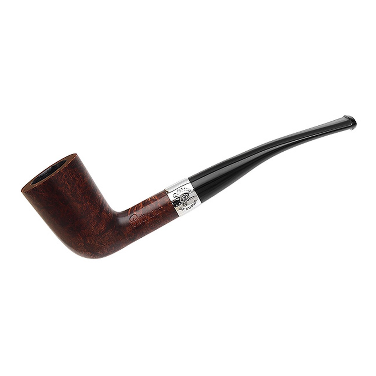 Peterson Pipes Aran Smooth Nickel Mounted (124) Fishtail