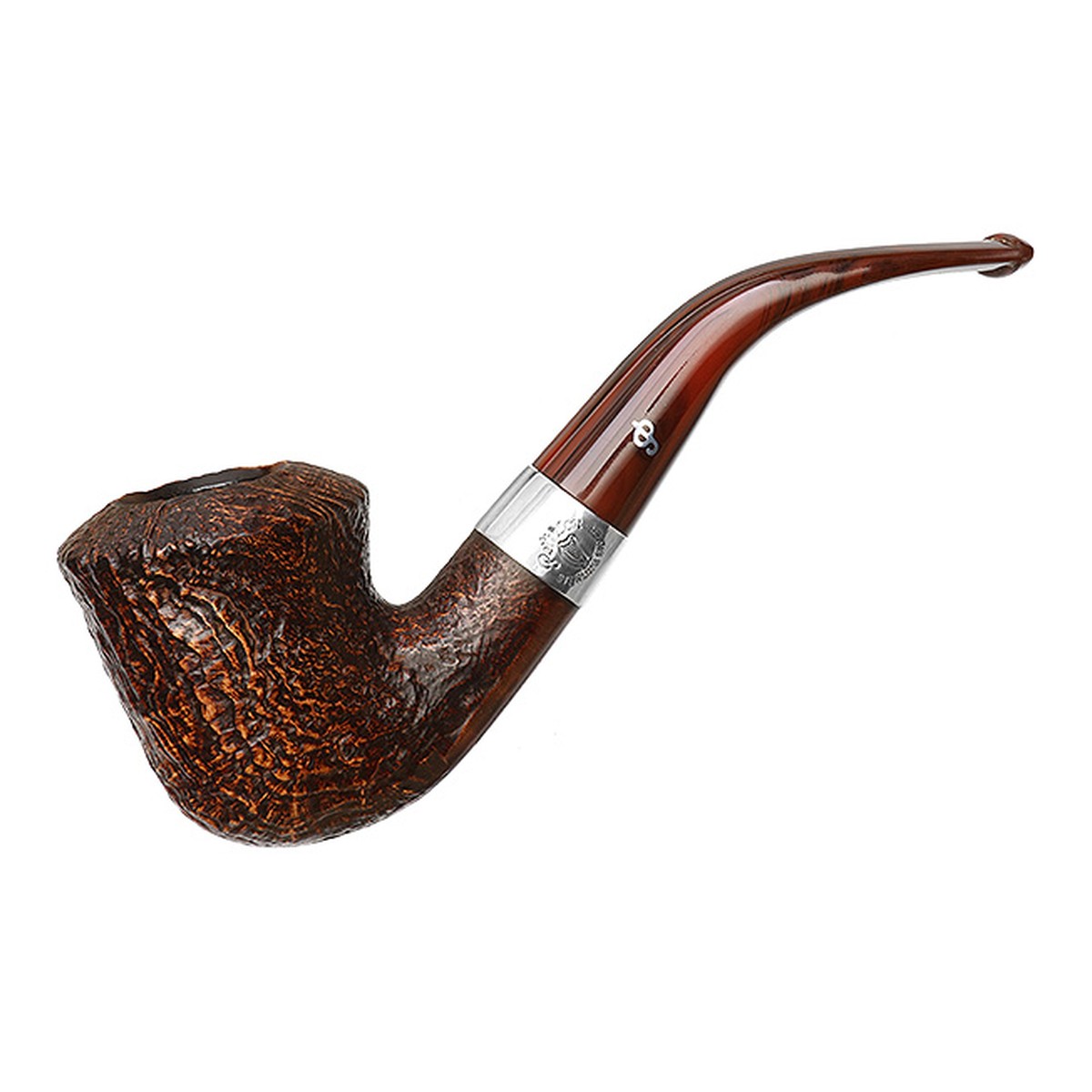 Peterson Pipes Irish Harp Sandblasted (B10) Fishtail