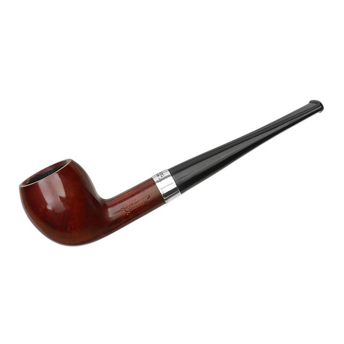 Peterson Pipes Junior Terracotta Silver Mounted Pear Fishtail