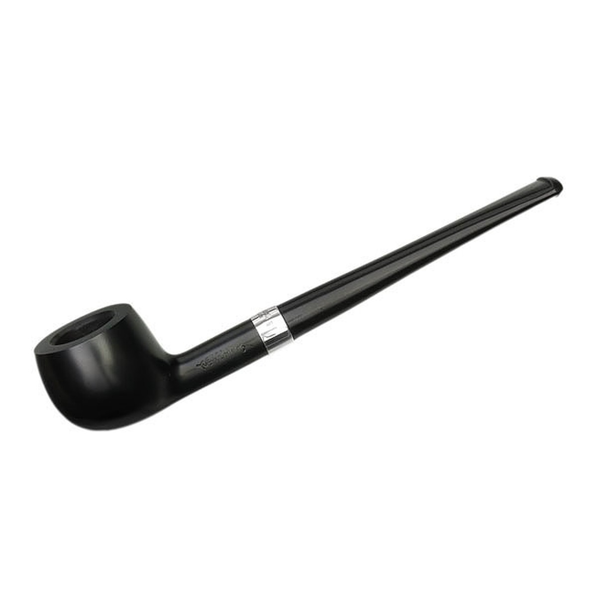 Peterson Pipes Junior Ebony Silver Mounted Prince Fishtail