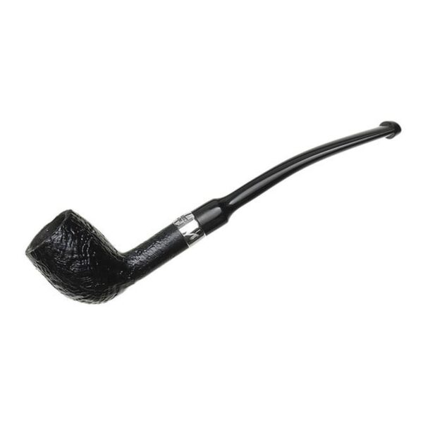 Peterson Pipes Speciality Sandblasted Nickel Mounted Belgique Fishtail