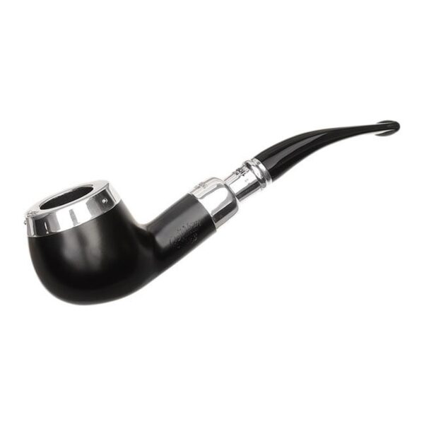 Peterson Pipes Ebony Spigot with Silver Cap (408) Fishtail