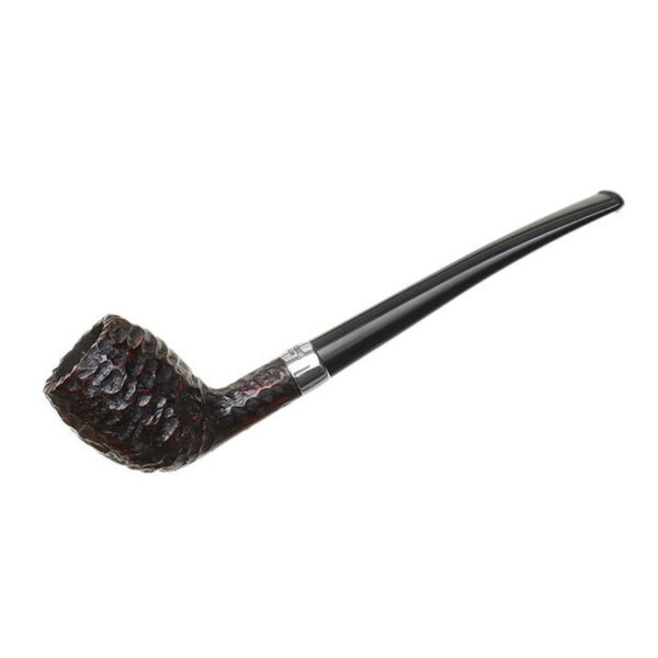 Peterson Pipes Junior Rusticated Nickel Mounted Belge Fishtail
