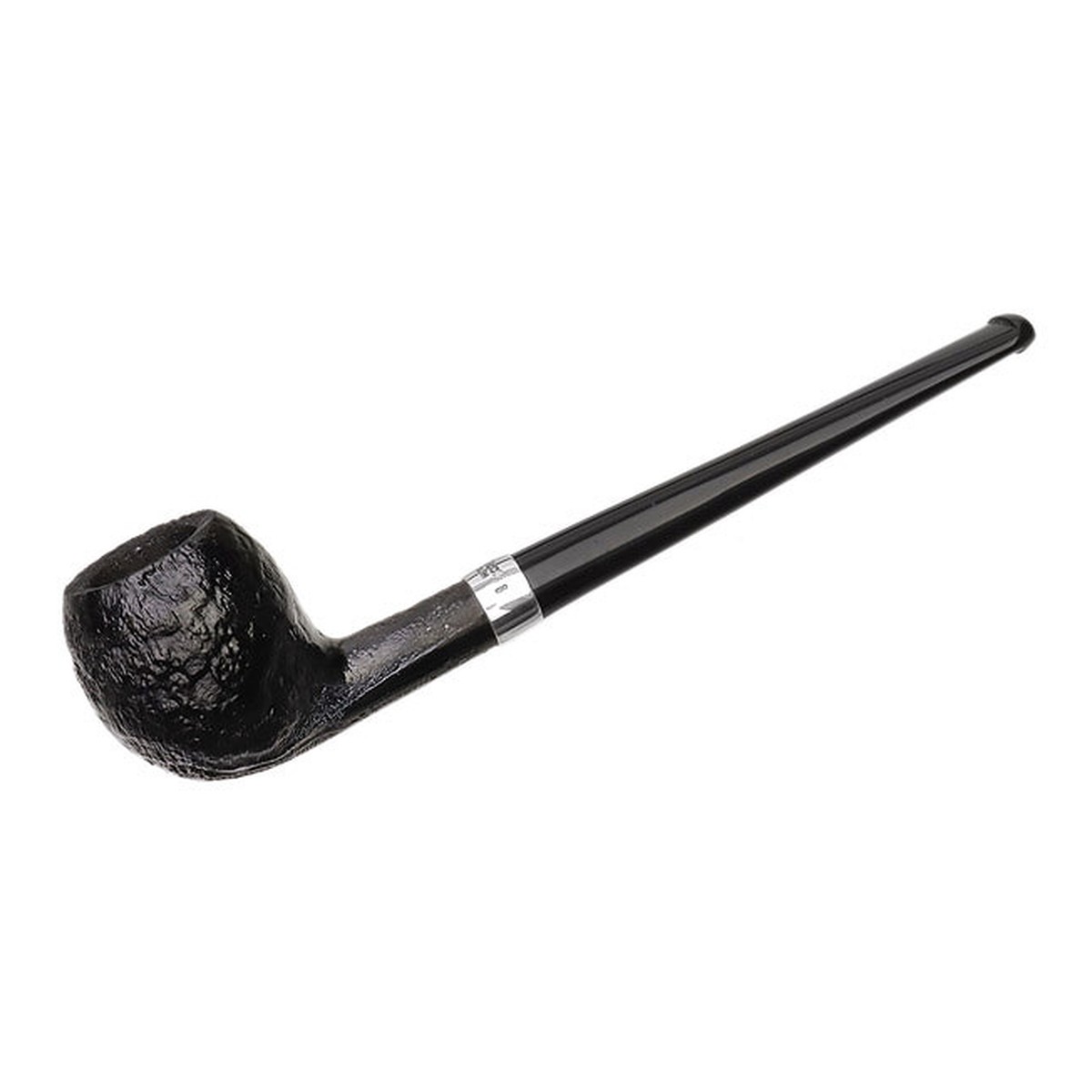 Peterson Pipes Junior Sandblasted Silver Mounted Acorn Fishtail