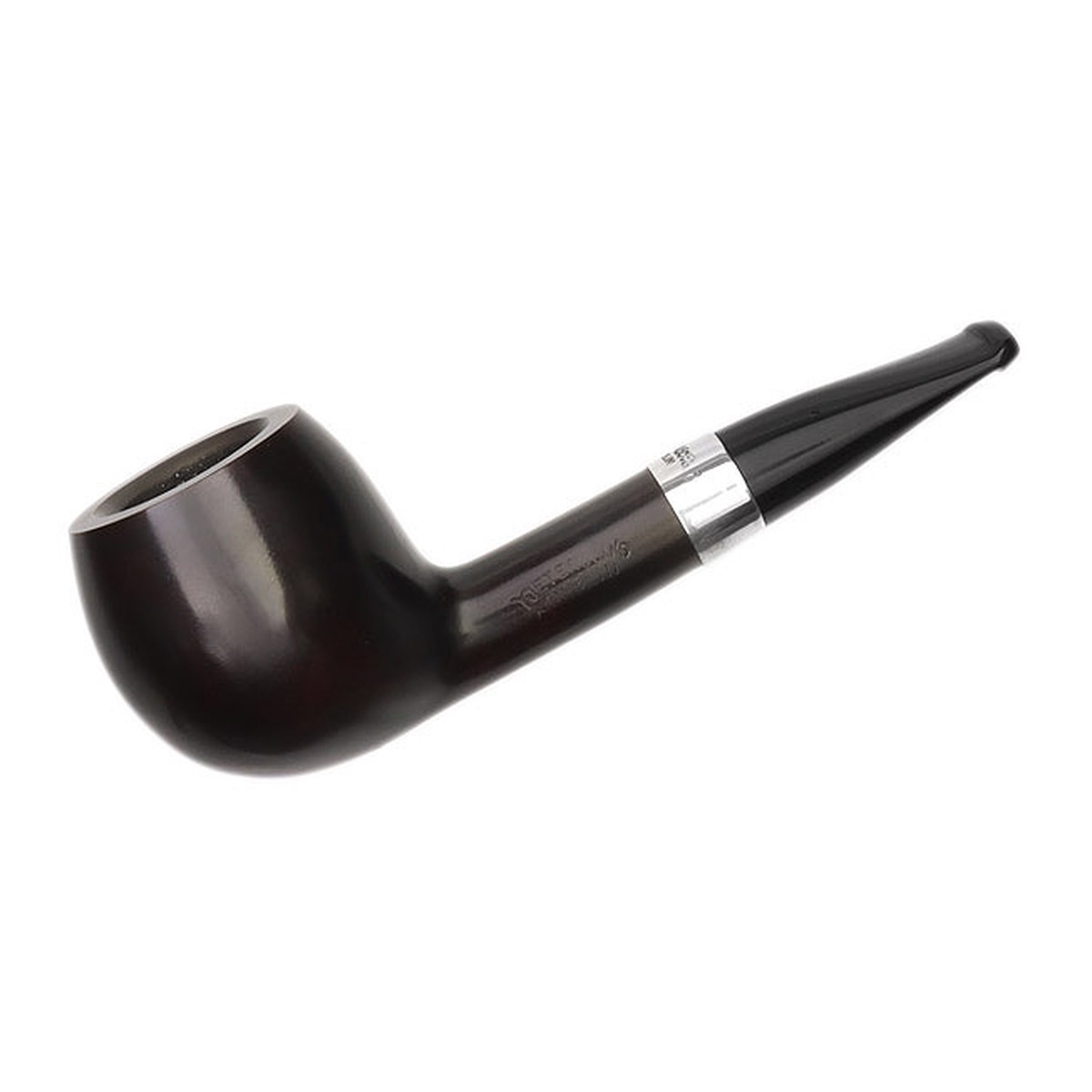 Peterson Pipes Junior Heritage Silver Mounted Short Apple Fishtail