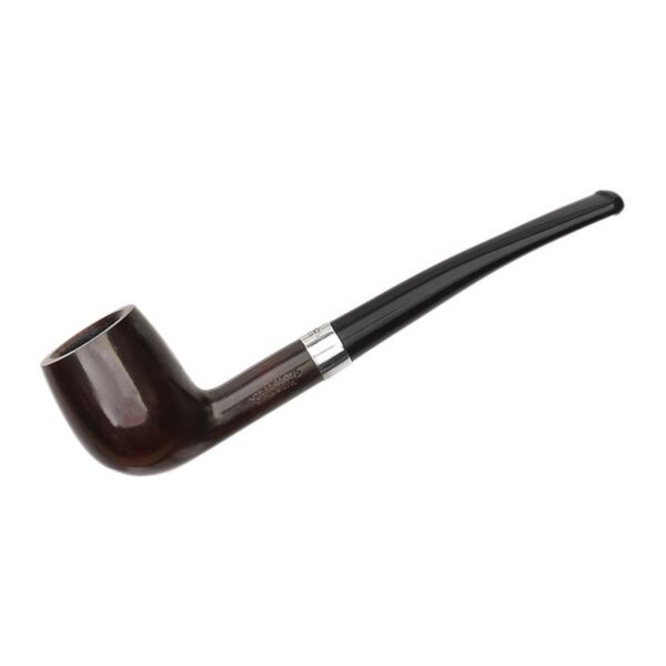 Peterson Pipes Junior Heritage Silver Mounted Canted Billiard Fishtail