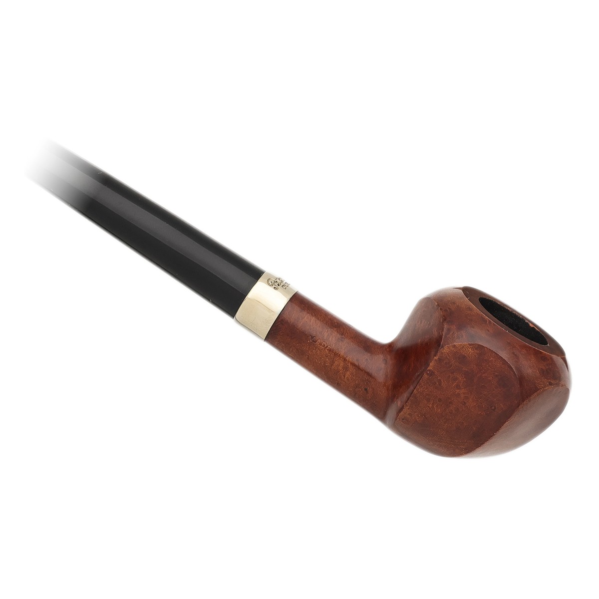 Peterson Pipes Churchwarden Smooth Paneled Acorn Fishtail - 图片 2