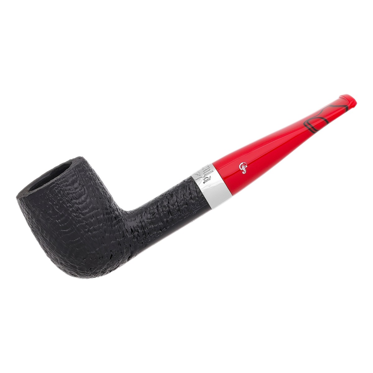 Peterson Pipes Dracula Sandblasted (107) Fishtail