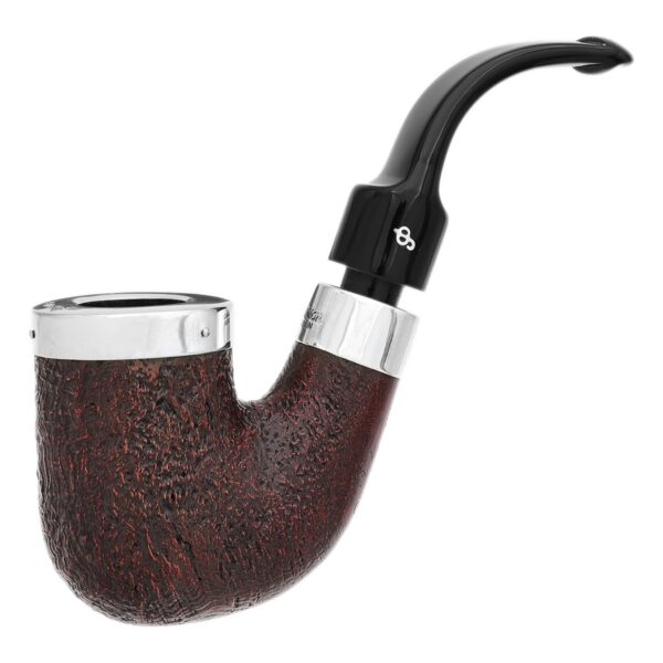 Peterson Pipes Pub Pipe Sandblasted Silver Cap P-Lip