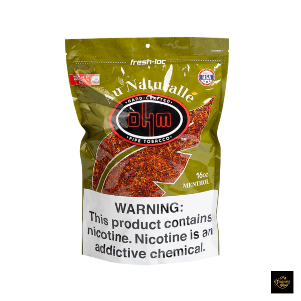 Ohm Au Naturall'e Menthol Pipe Tobacco 16oz Bag
